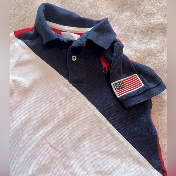 Ralph Lauren 4th of July patriotic polo and shorts set - Picture 3 of 6